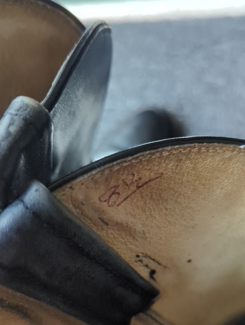 Frye Black Leather Cowboy Boots with Natural Leather Lining - Picture 9 of 11